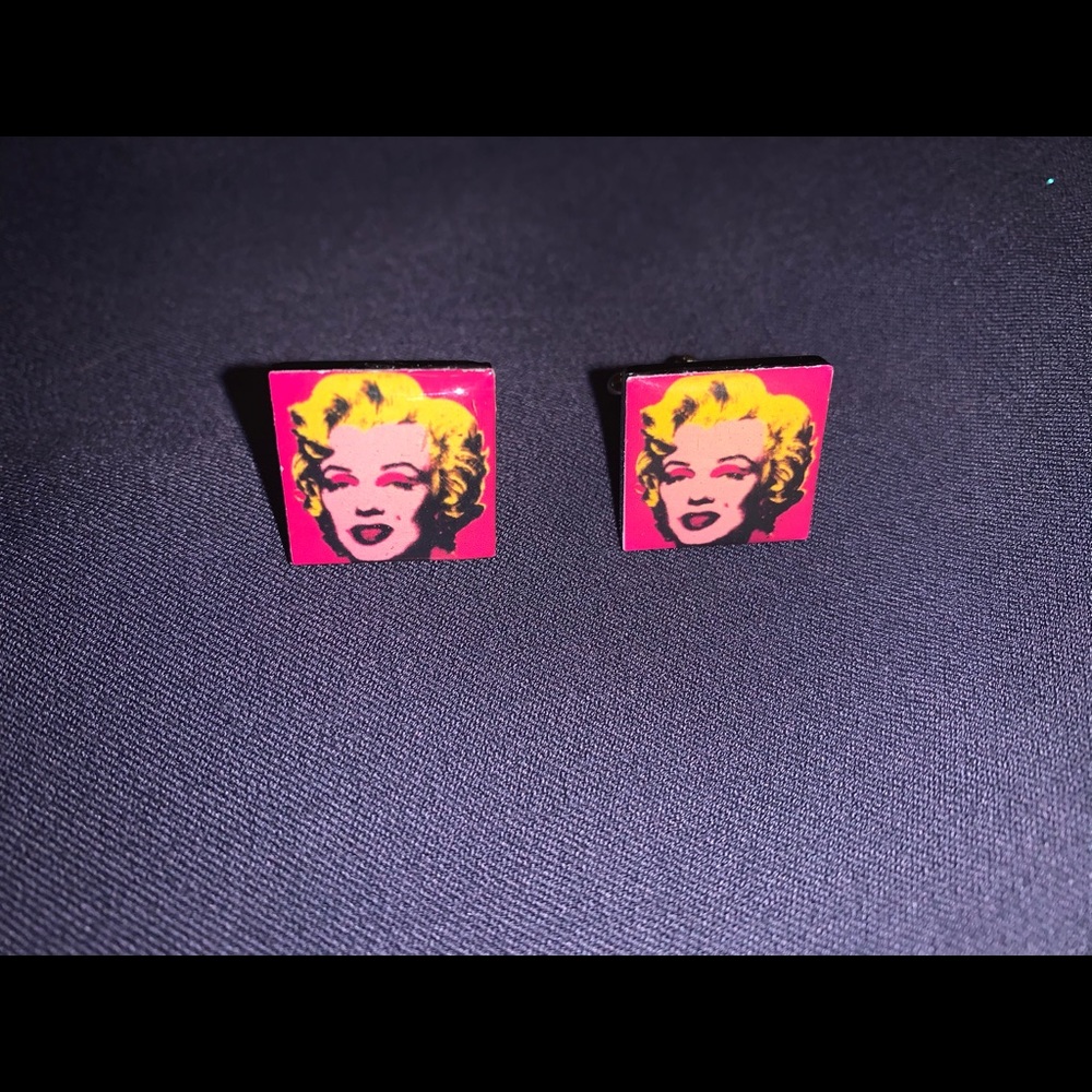 Marilyn Monroe cufflinks pop art - Picture 1 of 3